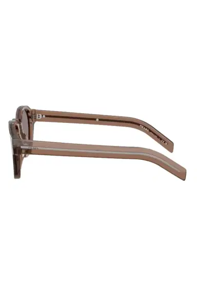 Prada Bold Round Sunglasses - Transparent Clay | Thumbnail 4 Prada Bold Round Sunglasses - Transparent Clay | Thumbnail 4
