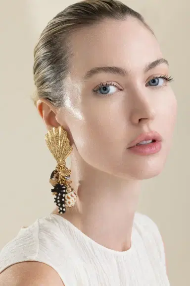 Gas Bijoux Brown Beach Charm Shellita Earrings | Thumbnail 2 Gas Bijoux Brown Beach Charm Shellita Earrings | Thumbnail 2