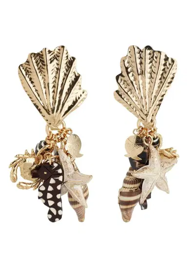 Gas Bijoux Brown Beach Charm Shellita Earrings | Thumbnail 1 Gas Bijoux Brown Beach Charm Shellita Earrings | Thumbnail 1