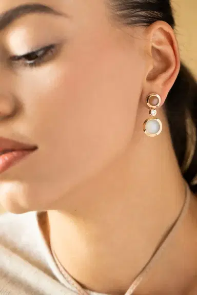 TAMARA COMOLLI Camel Bouton 2 Cabochon Earrings | Thumbnail 2 TAMARA COMOLLI Camel Bouton 2 Cabochon Earrings | Thumbnail 2