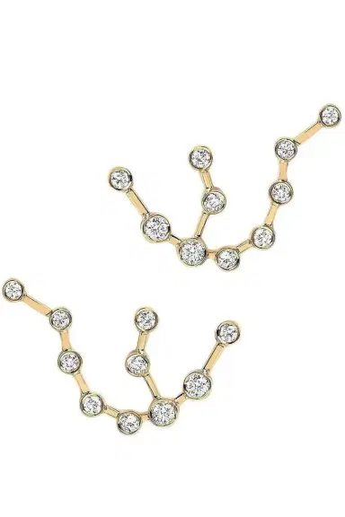 LOGAN HOLLOWELL Classic Aquarius Constellation Stud Earrings | Thumbnail 1 LOGAN HOLLOWELL Classic Aquarius Constellation Stud Earrings | Thumbnail 1