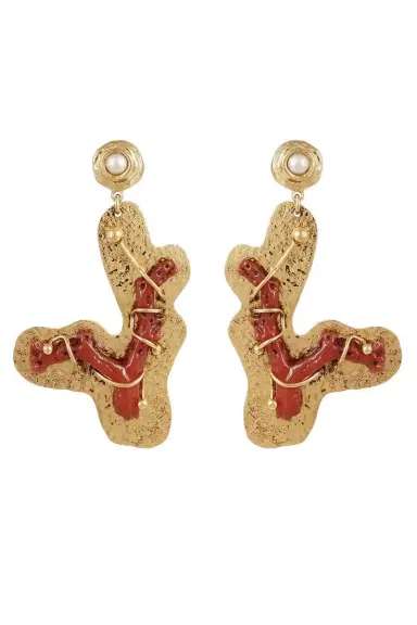 Gas Bijoux Coral Formentera Earrings | Thumbnail 1 Gas Bijoux Coral Formentera Earrings | Thumbnail 1