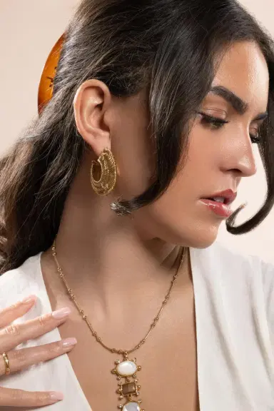 Gas Bijoux Crocus Filea Hoop Earrings | Thumbnail 2 Gas Bijoux Crocus Filea Hoop Earrings | Thumbnail 2