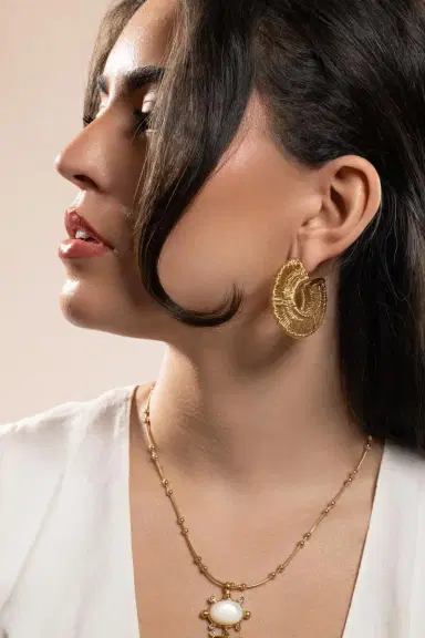 Gas Bijoux Crocus Filea Hoop Earrings | Thumbnail 3 Gas Bijoux Crocus Filea Hoop Earrings | Thumbnail 3