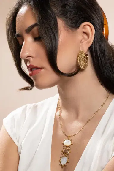 Gas Bijoux Crocus Filea Hoop Earrings | Thumbnail 4 Gas Bijoux Crocus Filea Hoop Earrings | Thumbnail 4