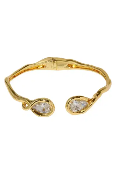 ALEXIS BITTAR Crystal Asterales Capped Hinge Cuff Bracelet | Thumbnail 1 ALEXIS BITTAR Crystal Asterales Capped Hinge Cuff Bracelet | Thumbnail 1