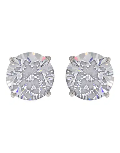 FANTASIA by DESERIO Cubic Zirconia Round Stud Earrings | Thumbnail 1 FANTASIA by DESERIO Cubic Zirconia Round Stud Earrings | Thumbnail 1