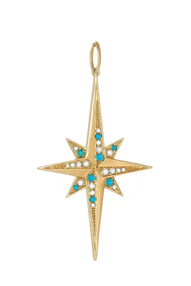 DEVON WOODHILL Deluxe Turquoise Diamond Stellar Pendant | Thumbnail 1 DEVON WOODHILL Deluxe Turquoise Diamond Stellar Pendant | Thumbnail 1