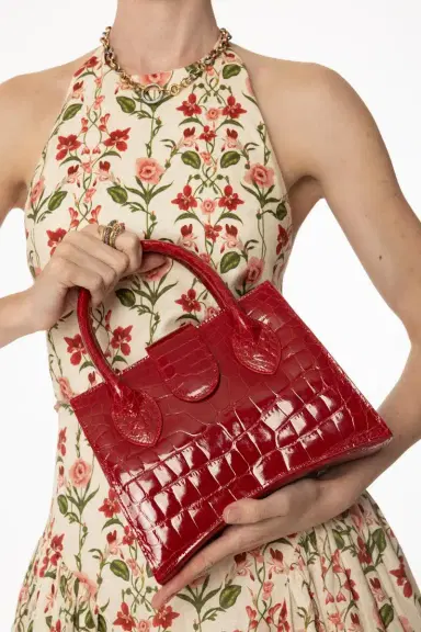 ANGELA ALVAREZ Demi Arco Bag - Fire Red | Thumbnail 2 ANGELA ALVAREZ Demi Arco Bag - Fire Red | Thumbnail 2