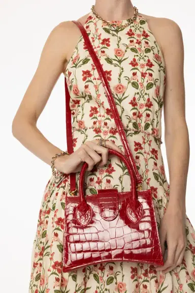 ANGELA ALVAREZ Demi Arco Bag - Fire Red | Thumbnail 3 ANGELA ALVAREZ Demi Arco Bag - Fire Red | Thumbnail 3