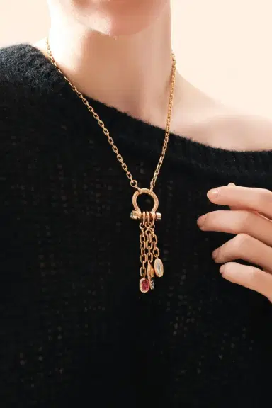 Uniform Object Diamond Carriage Drop Charm | Thumbnail 2 Uniform Object Diamond Carriage Drop Charm | Thumbnail 2