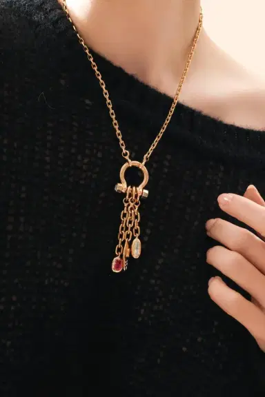Uniform Object Diamond Carriage Drop Charm | Thumbnail 4 Uniform Object Diamond Carriage Drop Charm | Thumbnail 4