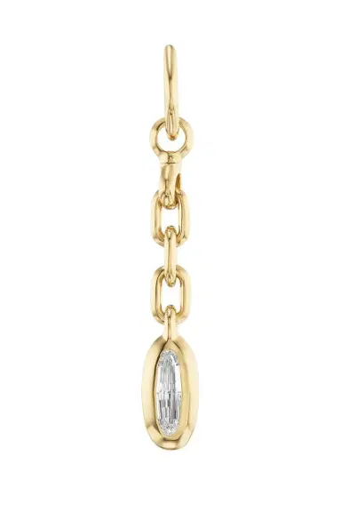 Uniform Object Diamond Carriage Drop Charm | Thumbnail 1 Uniform Object Diamond Carriage Drop Charm | Thumbnail 1