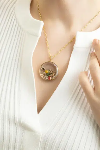 LOQUET Diamond Champagne Charm | Thumbnail 3 LOQUET Diamond Champagne Charm | Thumbnail 3