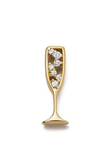 LOQUET Diamond Champagne Charm | Thumbnail 1 LOQUET Diamond Champagne Charm | Thumbnail 1