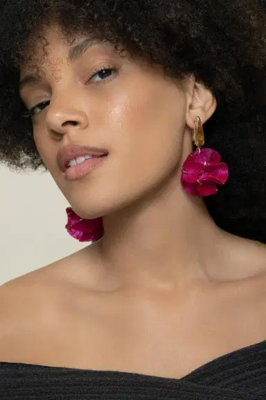 Silvia Furmanovich Diamond Citrine Pink Horse Mane Sphere Earrings | Thumbnail 2 Silvia Furmanovich Diamond Citrine Pink Horse Mane Sphere Earrings | Thumbnail 2