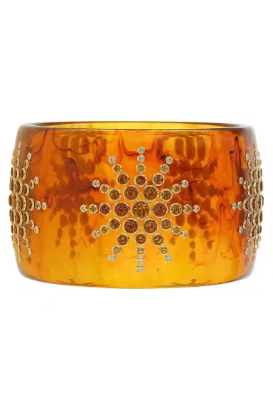 MARK DAVIS Diamond Citrine Tortoise Bakelite Bangle | Thumbnail 1 MARK DAVIS Diamond Citrine Tortoise Bakelite Bangle | Thumbnail 1
