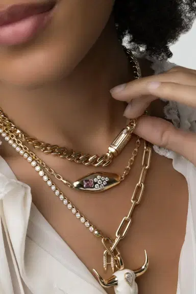 Uniform Object Diamond Curb Chain Necklace | Thumbnail 6 Uniform Object Diamond Curb Chain Necklace | Thumbnail 6