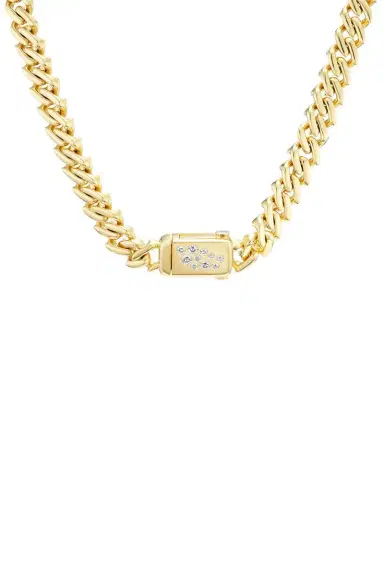 Uniform Object Diamond Curb Chain Necklace | Thumbnail 7 Uniform Object Diamond Curb Chain Necklace | Thumbnail 7