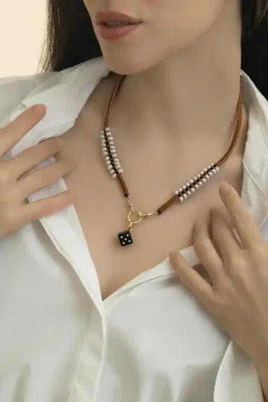 Marie Lichtenberg Diamond Ebony Dado Pendant | Thumbnail 2 Marie Lichtenberg Diamond Ebony Dado Pendant | Thumbnail 2