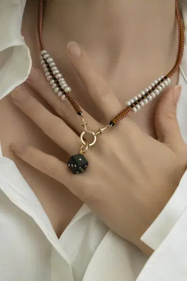Marie Lichtenberg Diamond Ebony Dado Pendant | Thumbnail 3 Marie Lichtenberg Diamond Ebony Dado Pendant | Thumbnail 3