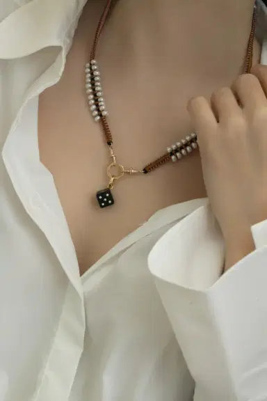 Marie Lichtenberg Diamond Ebony Dado Pendant | Thumbnail 4 Marie Lichtenberg Diamond Ebony Dado Pendant | Thumbnail 4
