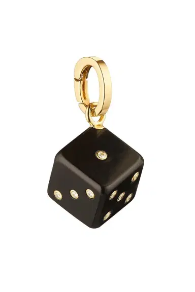 Marie Lichtenberg Diamond Ebony Dado Pendant | Thumbnail 1 Marie Lichtenberg Diamond Ebony Dado Pendant | Thumbnail 1