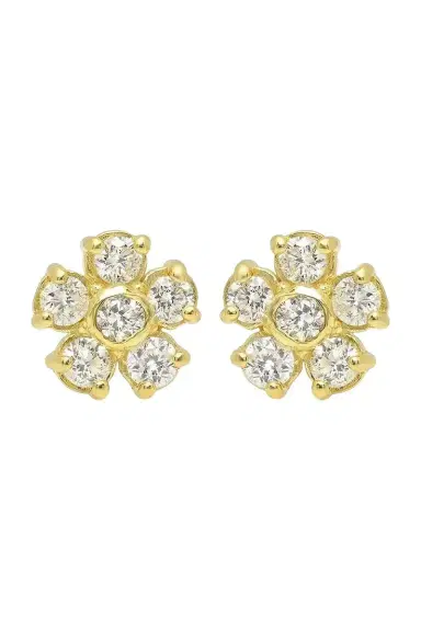 Jennifer Meyer Diamond Flower Studs | Thumbnail 1 Jennifer Meyer Diamond Flower Studs | Thumbnail 1