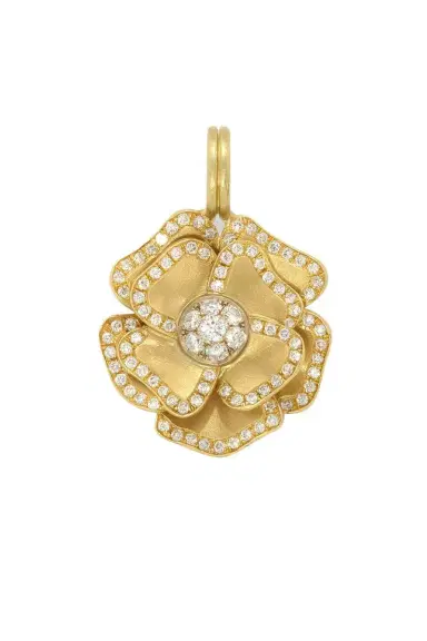 IRENE NEUWIRTH JEWELRY Diamond Golden Blossom Flower Pendant | Thumbnail 1 IRENE NEUWIRTH JEWELRY Diamond Golden Blossom Flower Pendant | Thumbnail 1