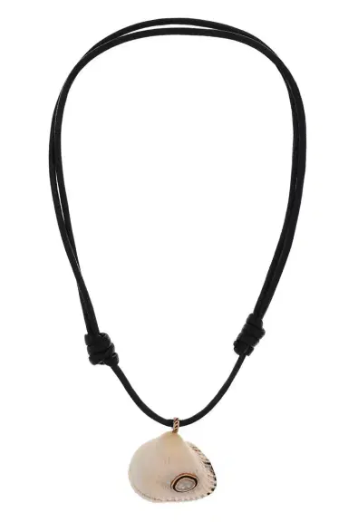 DEZSO BY SARA BELTRÁN Diamond Grande Edul Shell Necklace | Thumbnail 1 DEZSO BY SARA BELTRÁN Diamond Grande Edul Shell Necklace | Thumbnail 1