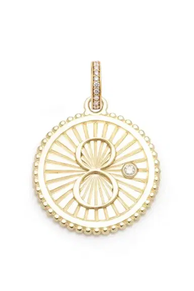 Foundrae Diamond Karma Medium Medallion | Thumbnail 1 Foundrae Diamond Karma Medium Medallion | Thumbnail 1