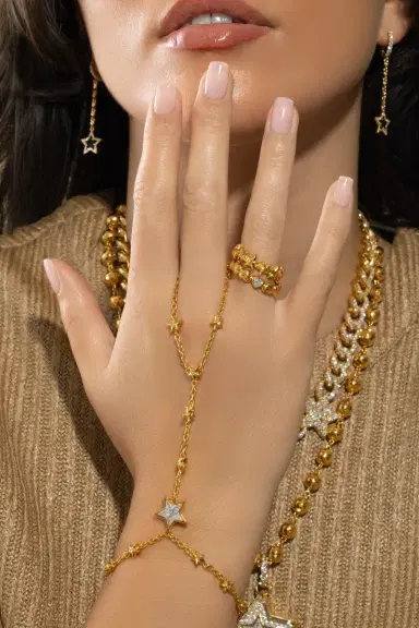 BUDDHA MAMA Diamond Kite Star Hand Chain Bracelet | Thumbnail 4 BUDDHA MAMA Diamond Kite Star Hand Chain Bracelet | Thumbnail 4