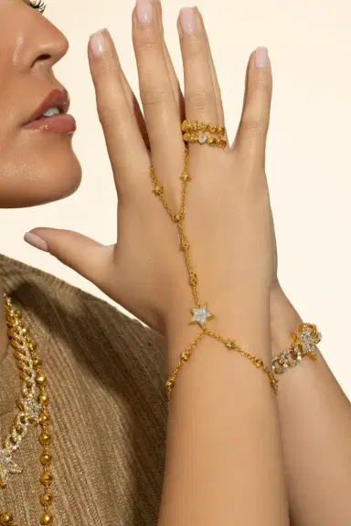 BUDDHA MAMA Diamond Kite Star Hand Chain Bracelet | Thumbnail 5 BUDDHA MAMA Diamond Kite Star Hand Chain Bracelet | Thumbnail 5