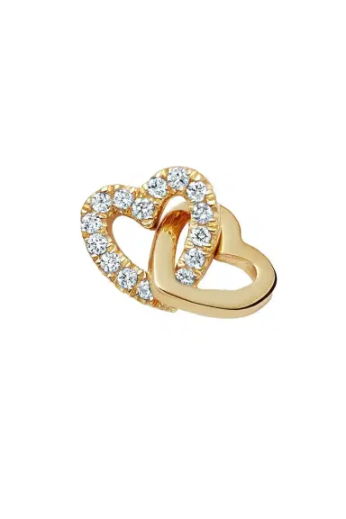 LOQUET Diamond Linked Hearts Charm | Thumbnail 1 LOQUET Diamond Linked Hearts Charm | Thumbnail 1