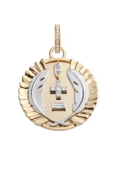 Foundrae Diamond Medium Vivacity Medallion | Thumbnail 1 Foundrae Diamond Medium Vivacity Medallion | Thumbnail 1