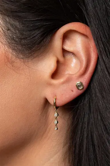 Octavia Elizabeth Diamond Micro Gabby Three Drop Nesting Gem Earrings | Thumbnail 2 Octavia Elizabeth Diamond Micro Gabby Three Drop Nesting Gem Earrings | Thumbnail 2