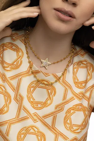 BUDDHA MAMA Diamond Mini Kite Star Necklace | Thumbnail 2 BUDDHA MAMA Diamond Mini Kite Star Necklace | Thumbnail 2