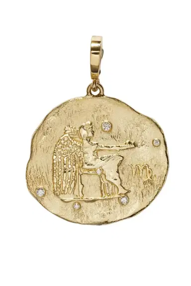 Azlee Diamond Of The Stars Virgo Large Coin Charm | Thumbnail 1 Azlee Diamond Of The Stars Virgo Large Coin Charm | Thumbnail 1