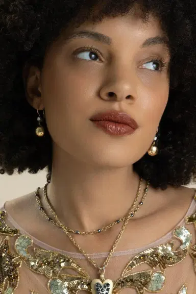 Sylva & Cie Diamond Old European Caviar Ball Earrings | Thumbnail 2 Sylva & Cie Diamond Old European Caviar Ball Earrings | Thumbnail 2