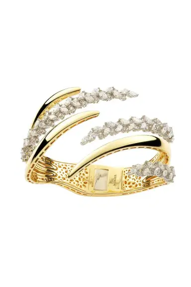 YEPREM Diamond Open Wrap Cuff Bracelet | Thumbnail 1 YEPREM Diamond Open Wrap Cuff Bracelet | Thumbnail 1
