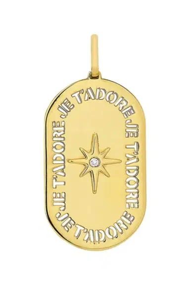 CAROL KAUFFMANN Diamond Oval Je T'adore Pendant | Thumbnail 1 CAROL KAUFFMANN Diamond Oval Je T'adore Pendant | Thumbnail 1