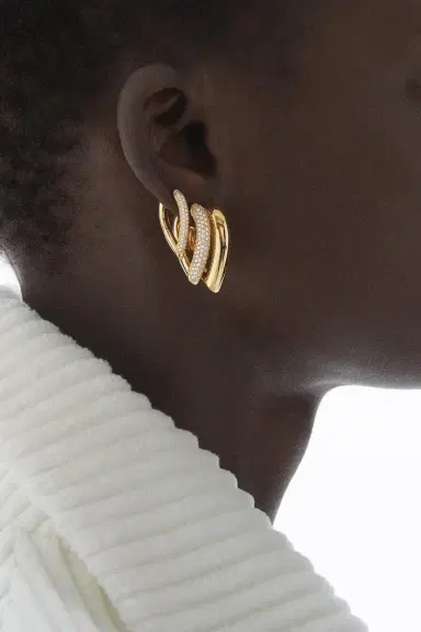 Engelbert 1920 Diamond Pave Medium Drop Link Earrings | Thumbnail 2 Engelbert 1920 Diamond Pave Medium Drop Link Earrings | Thumbnail 2