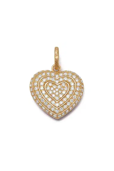 Carolina Bucci Diamond Pavé Small Cuore Pendant | Thumbnail 1 Carolina Bucci Diamond Pavé Small Cuore Pendant | Thumbnail 1