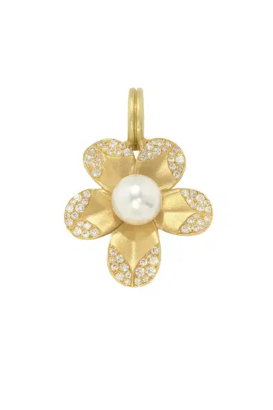 IRENE NEUWIRTH JEWELRY Diamond Pearl Blossom Flower Pendant | Thumbnail 1 IRENE NEUWIRTH JEWELRY Diamond Pearl Blossom Flower Pendant | Thumbnail 1