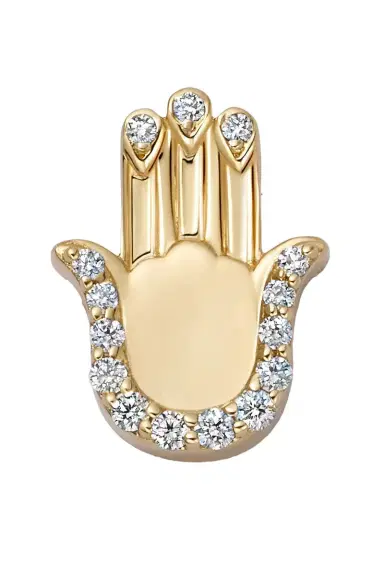 LOQUET Diamond Sacred Hamsa Charm | Thumbnail 1 LOQUET Diamond Sacred Hamsa Charm | Thumbnail 1