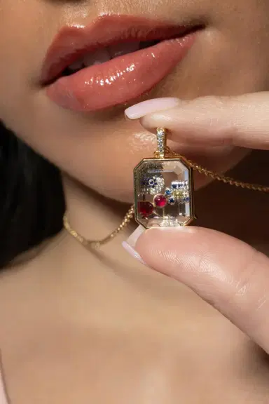 LOQUET Diamond Sapphire Evil Eye Charm | Thumbnail 3 LOQUET Diamond Sapphire Evil Eye Charm | Thumbnail 3