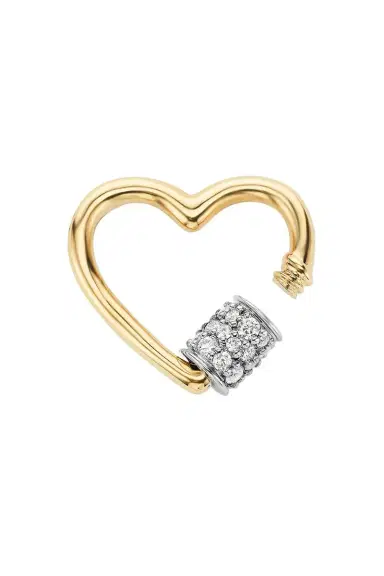 Marla Aaron Diamond Stoned Baby Heartlock | Thumbnail 5 Marla Aaron Diamond Stoned Baby Heartlock | Thumbnail 5