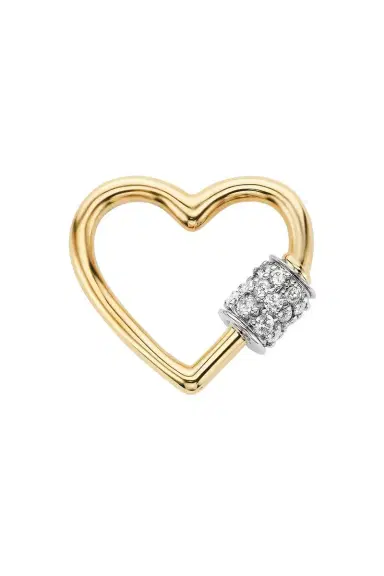 Marla Aaron Diamond Stoned Baby Heartlock | Thumbnail 1 Marla Aaron Diamond Stoned Baby Heartlock | Thumbnail 1