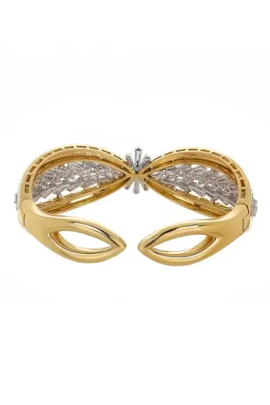 YEPREM Diamond Taper Cut Statement Bracelet | Thumbnail 7 YEPREM Diamond Taper Cut Statement Bracelet | Thumbnail 7
