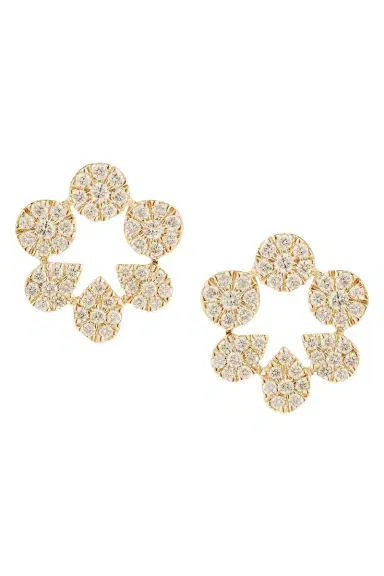 DANA REBECCA DESIGNS Diamond Taylor Beth Cutout Stud Earrings | Thumbnail 1 DANA REBECCA DESIGNS Diamond Taylor Beth Cutout Stud Earrings | Thumbnail 1